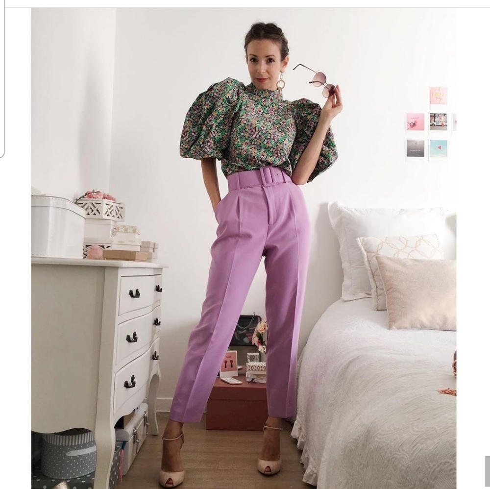 H&M puff sleeves blouse